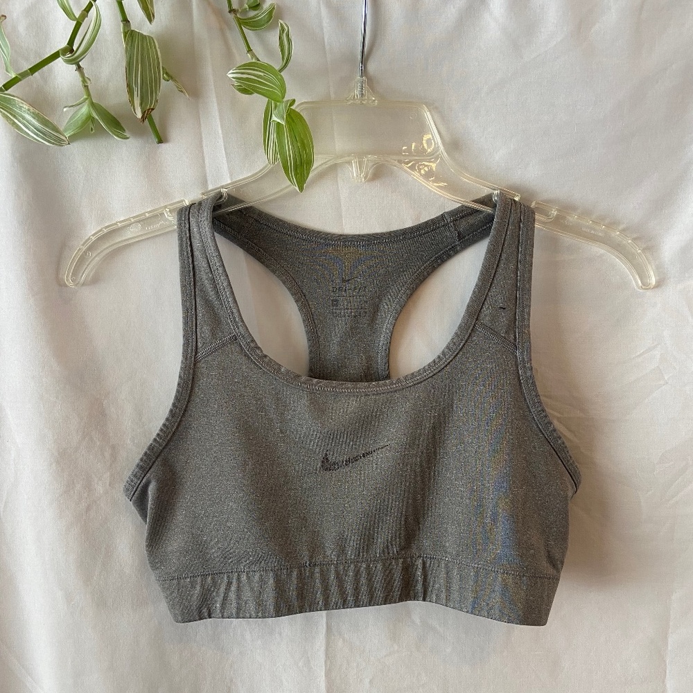 Grey Nike Sports Bra